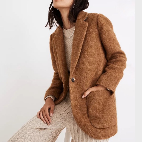 Madewell Jackets & Blazers - Madewell Bouclé Larsen Blazer size Large NWT